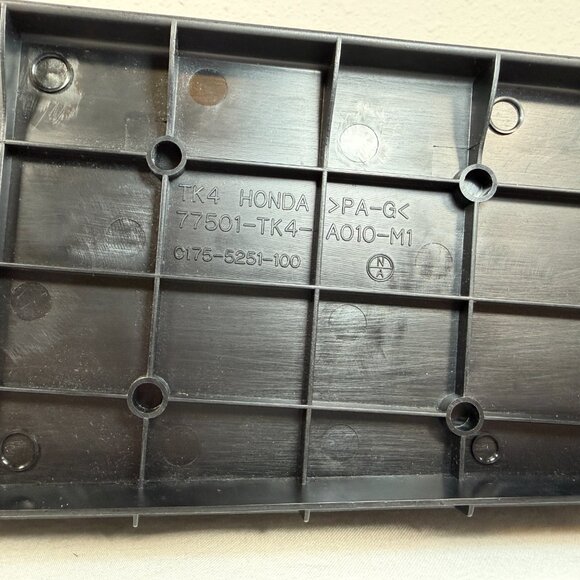 Acura TL / TSX Glove Box Lower Shelf Panel – OEM Black Part# 77501-TK4-A010-M1 - Picture 6 of 7